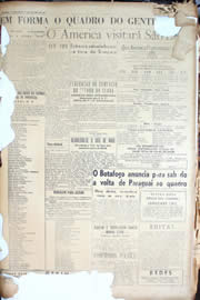 Página do jornal Unitário de outubro de 1950
