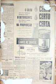 Página do jornal Unitário de outubro de 1950