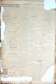 Página do jornal Unitário de outubro de 1950