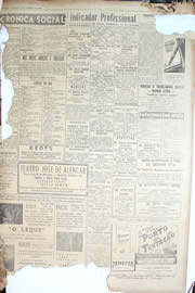 Página do jornal Unitário de outubro de 1950