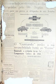Página do jornal Unitário de outubro de 1950