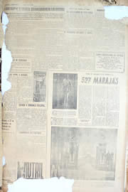 Página do jornal Unitário de outubro de 1950