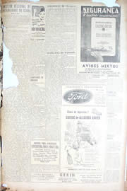 Página do jornal Unitário de outubro de 1950