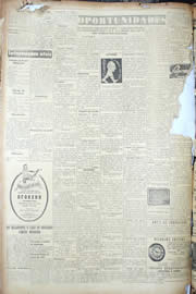 Página do jornal Unitário de outubro de 1950