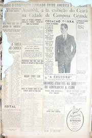 Página do jornal Unitário de outubro de 1950