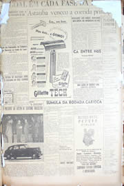 Página do jornal Unitário de novembro de 1950