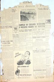 Página do jornal Unitário de novembro de 1950