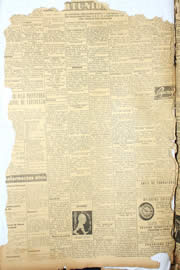 Página do jornal Unitário de novembro de 1950