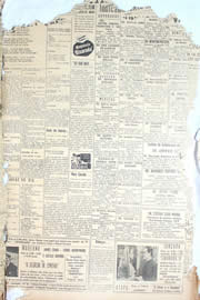 Página do jornal Unitário de novembro de 1950