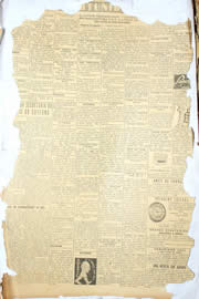 Página do jornal Unitário de novembro de 1950