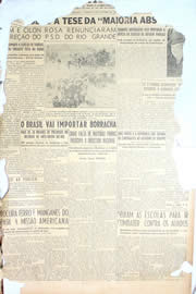 Página do jornal Unitário de novembro de 1950