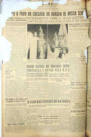Página do jornal Unitário de novembro de 1950