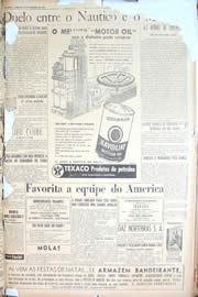 Página do jornal Unitário de novembro de 1950
