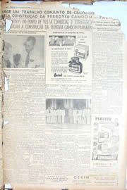 Página do jornal Unitário de novembro de 1950