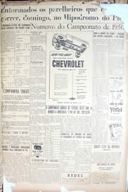 Página do jornal Unitário de novembro de 1950