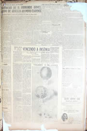 Página do jornal Unitário de novembro de 1950