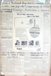 Página do jornal Unitário de novembro de 1950