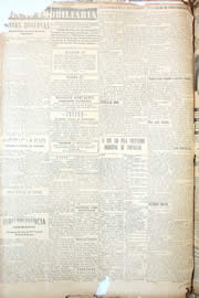 Página do jornal Unitário de novembro de 1950