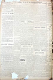 Página do jornal Unitário de novembro de 1950