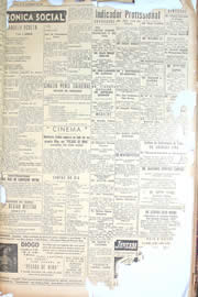 Página do jornal Unitário de novembro de 1950