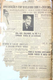 Página do jornal Unitário de novembro de 1950