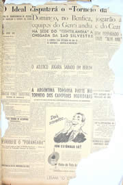 Página do jornal Unitário de novembro de 1950