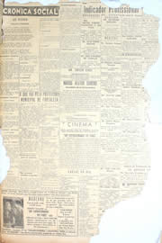 Página do jornal Unitário de novembro de 1950