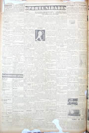 Página do jornal Unitário de dezembro de 1950