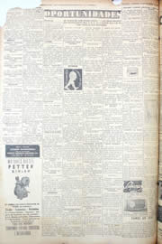 Página do jornal Unitário de dezembro de 1950