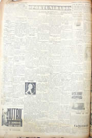 Página do jornal Unitário de dezembro de 1950