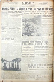 Página do jornal Unitário de dezembro de 1950