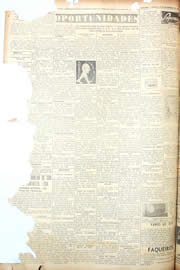 Página do jornal Unitário de dezembro de 1950
