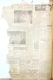 Página do jornal Unitário de dezembro de 1950