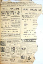 Página do jornal Unitário de dezembro de 1950