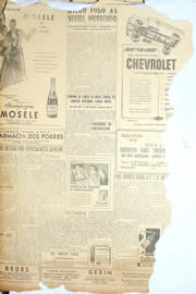Página do jornal Unitário de dezembro de 1950