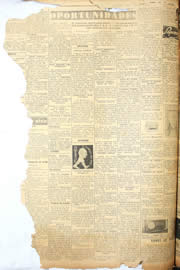 Página do jornal Unitário de dezembro de 1950