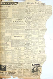 Página do jornal Unitário de dezembro de 1950