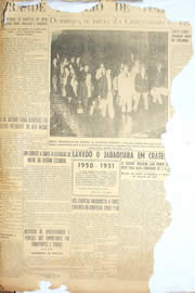 Página do jornal Unitário de dezembro de 1950