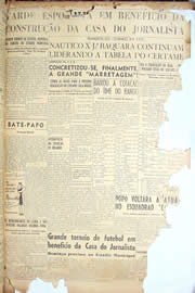 Página do jornal Unitário de dezembro de 1950