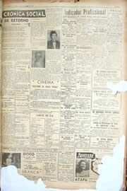 Página do jornal Unitário de dezembro de 1950