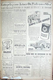 Página do jornal Unitário de dezembro de 1950