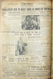 Página do jornal Unitário de dezembro de 1950