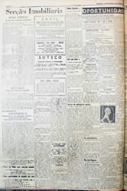 Página do jornal Unitário de janeiro de 1952