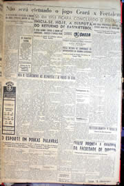Página do jornal Unitário de janeiro de 1952