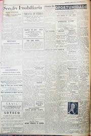 Página do jornal Unitário de janeiro de 1952