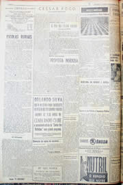 Página do jornal Unitário de janeiro de 1952