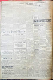 Página do jornal Unitário de janeiro de 1952