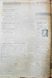 Página do jornal Unitário de janeiro de 1952
