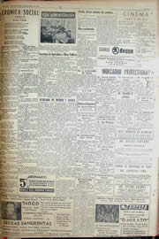 Página do jornal Unitário de janeiro de 1952