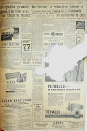 Página do jornal Unitário de janeiro de 1952